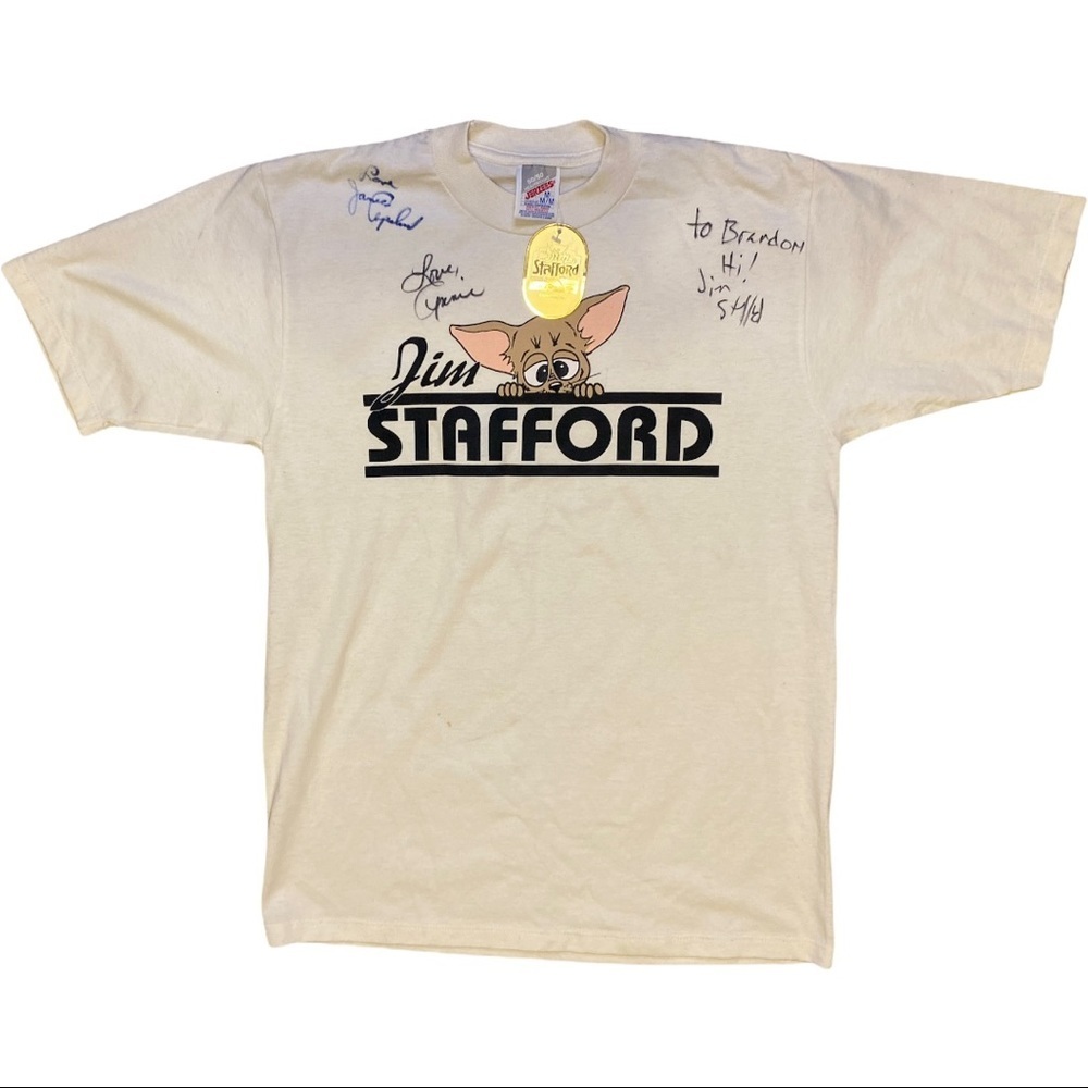 NWT Signed Country Singer Jim Stafford T-Shirt Size Medium